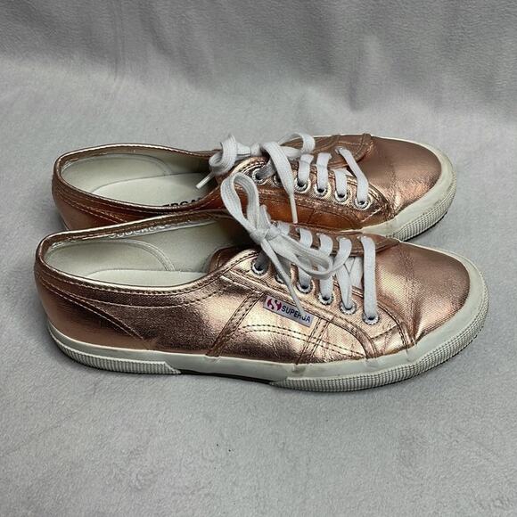 Superga 2750 Cotu Classic Rose Gold Sneakers Women's 9.5 Men's 8 - Picture 2 of 6